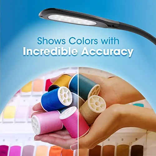 OttLite Creative Curves LED Desk Lamp with Adjustable Neck - 4 Dimmable Brightness Settings with Energy Efficient Natural Daylight LEDs for Home Office, Computer Desk, & Dorms 6