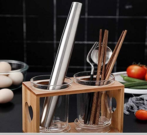 Smooth Stainless Steel Rolling Pin for Baking Fondant, Pizza, Pie, Pastry, Pasta, Dough, Cookies (12.8in) 9