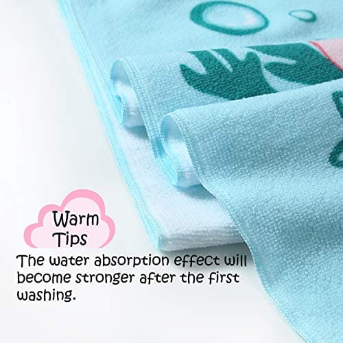 NovForth Kids Beach Towel for Boys Girls, Mermaid Hooded Bath Towel Wrap, Toddler Pool Towel with Hood 6