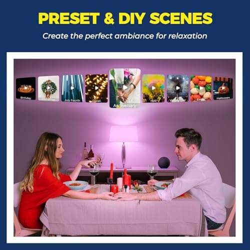 Lightinginside Smart Light Bulbs 6 Pack, Smart Bulb Works with Alexa/Google Home/SmartLife, CRI>90, RGBCW Color Changing LED Light Bulbs, 2.4G WiFi Bluetooth A19 E26 Bulb, No Hub Required, ETL Listed 8