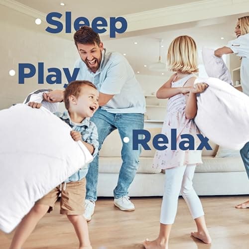 Martex Twin Pack Standard Bed Pillows, Set of 2 - Soft Down Alternative Pillows for Sleeping - Supportive Comfort for Back and Stomach Sleepers - Breathable Cotton Blend Cover - Made in USA 7