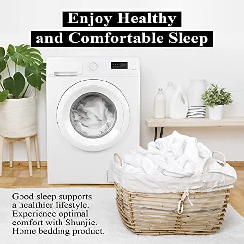 2-Pack Pure Cotton Twin XL Fitted Sheet for Adjustable Bed Split King, 600 TC 16" Deep Pocket Egyptian Cotton Fitted Sheet (2pcs, Twin XL, White) 9