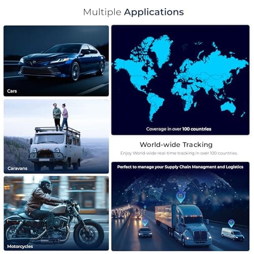 SALIND 11 4G GPS Tracker - Real-Time Tracker for Vehicles, Cars, Fleets, LTE Device w/Magnetic, US & Worldwide SIM Card Included, iOS/Android Compatible, Up to 70 Days Battery - Subscription Required 3