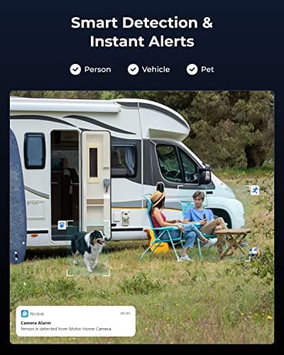 REOLINK Dual Lens Cellular Security Camera, 4G LTE Auto Tracking No WiFi Solar Powered Outdoor Camera, 6X Hybrid Zoom, 4K Color Night Vision, Motion Alert, Playback, TrackMix LTE + Solar Panel 6