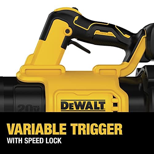 DEWALT 20V MAX* XR Leaf Blower, Cordless, Handheld, 125-MPH, 450-CFM (Tool Only-Battery & Charger not Included) (DCBL722B) 6
