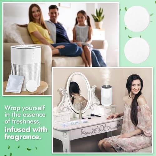 Teenyyou 12 Flavors 24 Pcs Air Filter Aroma Pads Air Purifier Scented Pads Replacement Fragrance Disc Compatible with Levoit Core Mini/LV-H128 Purifier Fragrance Scent Disc 5