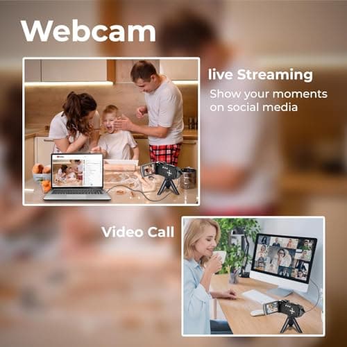Camcorder Video Camera 2.7K 48MP - Vlogging Camera for YouTube with Fill Light, 18X Digital Zoom, 3" 270° Flip Screen, Webcam, Anti-Shake - Digital Cameras with 32GB Card & Battery for Beginners 5