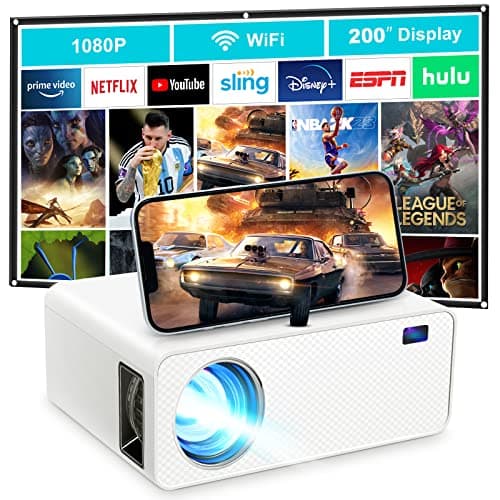 ZDK Native 1080P 18000 Lumen Projector with Wifi and Bluetooth