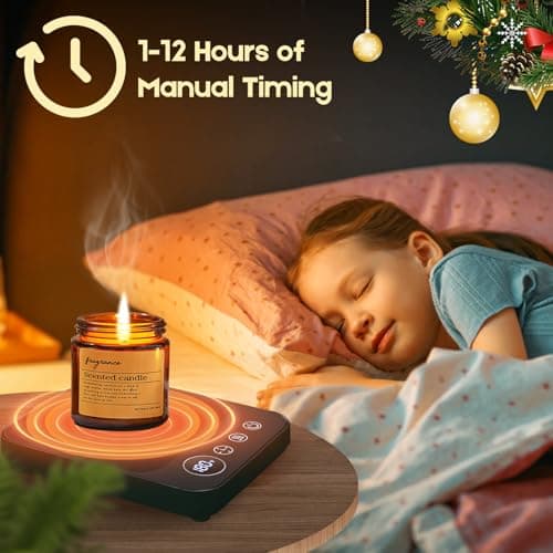 Coffee Mug Warmer, Electric Coffee Cup Warmer for Desk, Milk, Tea, Auto Shut Off, 6 Temp Settings, Heated Plate for Office Kitchen Home, Gifts for Women Men (No Cup) 5