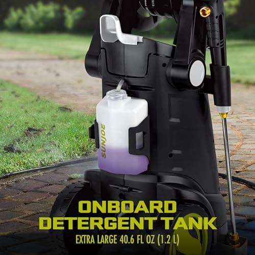 Sun Joe Electric Pressure Power Washer w/ Dual Soap Tanks, 2030 PSI (PWMA Certified), 1.76 GPM, 14.5-Amp Motor - Heavy-Duty Cleaning Machine for Patios, Decks, Sidewalks & Cars, SPX3001 7