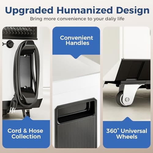 ALORAIR 120 Pints Commercial Grade Dehumidifier with Pump & Drain Hose SLGR Tech High Efficient Industrial Dehu for Bedroom, Basement, Bathroom, Home Use, Garage, Warehouse, 5 Years Limited Warranty 8