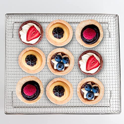 Air Fryer Basket, Compatible with Cuisinart TOA-60 Series/TOA-65 Air Fryer. Made with 304 Food-Grade Stainless Steel Wire Rack for Cooking and Baking in a Convection Toaster Oven 3