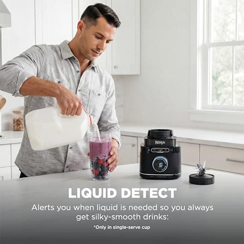 Ninja Kitchen System | All-in-One Food Processor & Blender | With 8-Cup Bowl & (1) 24 oz. To-Go Cup | For Smoothies, Cookie Dough, Salsas, Cole Slaw & More | 1800 Watt | Black | TB401 6