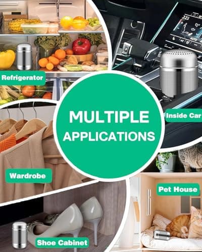 Bixobag Refrigerator Odor Eliminator Fridge Deodorizer 2Pcs, Activated Carbon, Lasts 10 Years 6