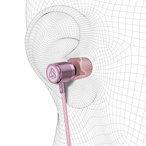 LUDOS Ultra Wired Earbuds in-Ear Headphones, 5 Years Warranty, Earphones with Microphone, Noise Isolating Ear Buds, Memory Foam for iPhone, Samsung, School Students, Kids, Women, Small Ears - Pink 8
