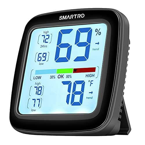 SMARTRO SC42 Professional Digital Hygrometer Indoor Thermometer Room Humidity Gauge Pro Accuracy Calibration