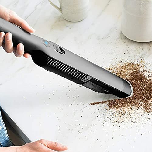 Shark WV201 WANDVAC Handheld Vacuum Lightweight at 1.4 Pounds with Powerful Suction, Charging Dock, Single Touch Empty and Detachable Dust Cup (WV201BLK Black) (Renewed) 7