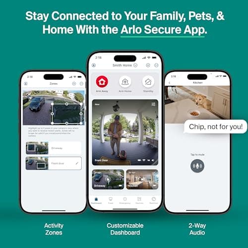 Arlo Essential Security Camera 2K (2025 Release) - Continuous Wired Plug-in Power Outdoor Camera, Person Recognition, Package Detection, Animated Preview, 1-Month Trial of Secure Plan, 1 Cam, White 6
