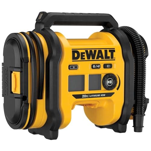 DEWALT Tire Inflator Portable Air Compressor 20V MAX, Car Air Pump with Automatic Shut Off, LED Light, Tool Only (DCC020IB) 9