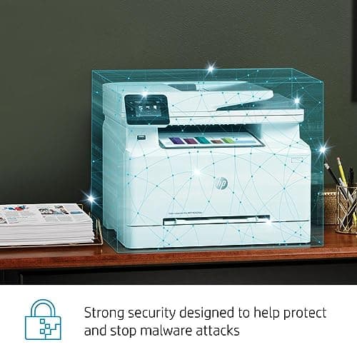 HP Color LaserJet Pro M283fdw Wireless All-in-One Laser Printer, Remote Mobile Print, Scan & Copy, Duplex Printing, Works with Alexa (7KW75A), White 7