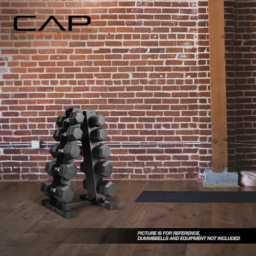CAP A-Frame Dumbbell Hand Weight Vertical Storage Rack - Carbon 5