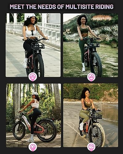 FD FREEDARE Eden Electric Bike Adults GPS Smart App Control 750W Motor 48V 20Ah Battery Fat Tire Ebike,Torque Sensor Electric Bicycle,90Miles Range,28MPH Max Speed 8