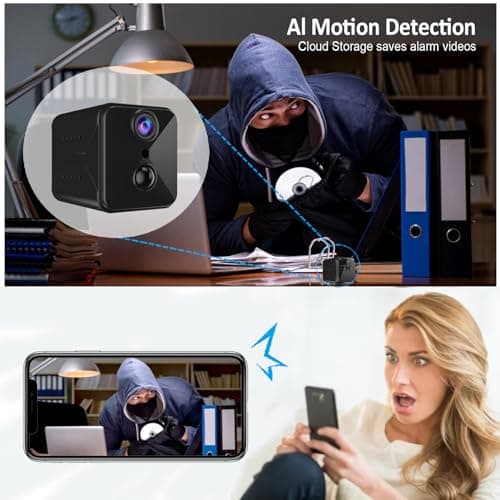 aidowocam Security Camera Wireless Indoor，Long Battery Life, Motion Detection,Remote Viewing,Wireless Camera for Pet/Baby/Nanny Surveillance 5