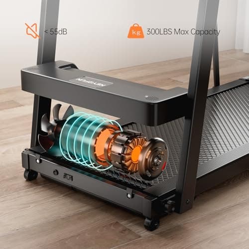 Juturna Walking Treadmill for Seniors, Treadmills for Home with Holder for Phone & Cup,Walking Pad with Handle Bar, 3.0 HP Walking Pad with 300 LBS Capacity, with LED Display 5