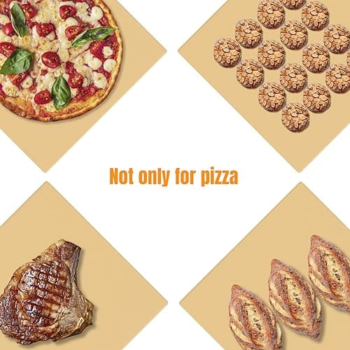 Caprihom Large Pizza Stone 20" x 13.5" for Grill Rectangular Thick (0.67”) Baking Pizza Stone for Oven Heavy Duty Cordierite, Ideal for Baking Pizzas - Includes Scaper 7