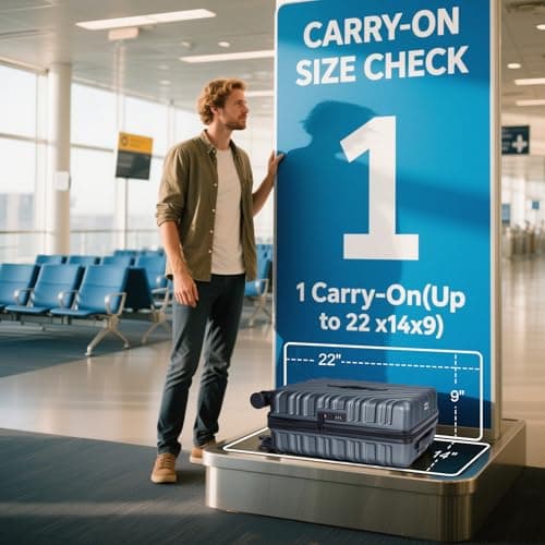 QIMER 19 Inch Carry On Luggage Airline Approved with Spinner Wheels, 100% PC Hard Shell Carry On Suitcase with TSA Lock, Smooth Rolling Wheels, Lightweight Travel for Men and Women Grey Slightly Small 7