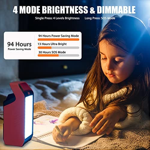 Takki Portable Camping Power with Lantern, 22500mAh Solar Generator with Peak 120W/110V AC Outlet USB Port, Laptop Charger for Camping Home Emergency 6