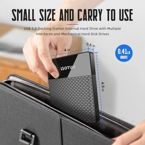 YOTUO 1TB External Hard Drive, USB C Multiport Hub HDD 7-in-1, USB 3.0, SD/TF Card Reader, Docking Station, Multi-Function HDD for Windows, Mac, Android, TV, Phone, Laptop, Desktop, PC 6