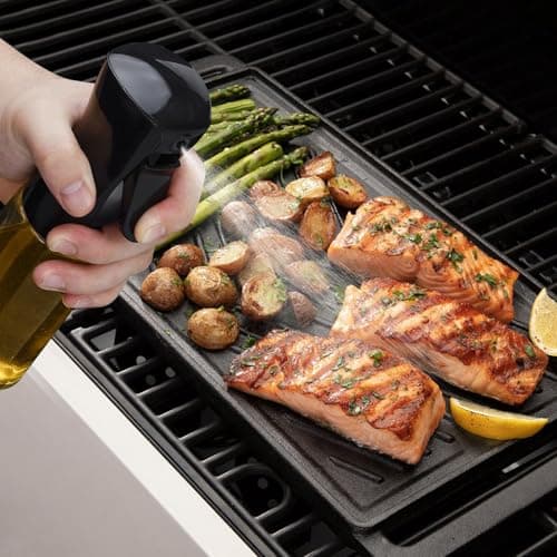 Oil Sprayer for Cooking 200ml Glass Olive Oil Sprayer Mister Olive Oil Spray Bottle Canola Oil Spritzer Bottles for Kitchen Premium Cooking Sprayer Kitchen Gadgets for Air Fryer Frying Baking BBQ 8