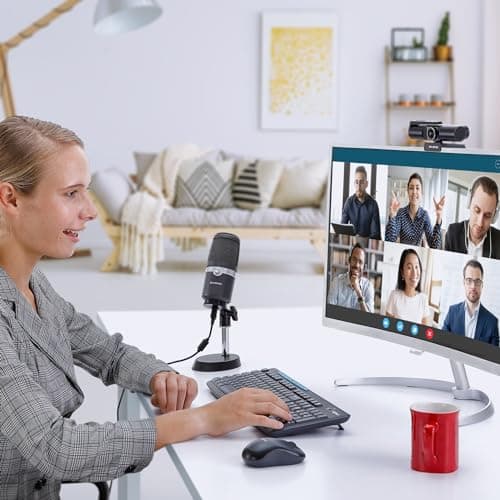 AVerMedia 4K webcam for PC, Gaming Camera for Streaming, Video Calls, Built-in Mic, Privacy Cover, for Teams, Google Meet, Zoom, OBS and more, for PC/Mac - PW513 Live Streamer CAM 8