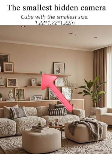 HIWIMVMD Spy Camera Hidden Camera WiFi,HD1080P Wireless Mini Camera, Small Motion Detection Camera, Auto Night Vision Cameras for Home Security 7