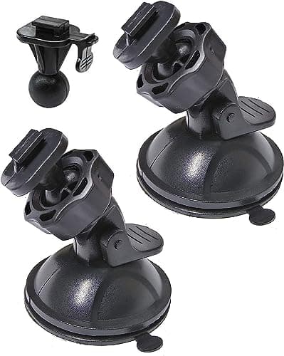 Glucrean Suction Cup Mount for Yi Dash Cam 2.7', Uniden Dashcam, Black Box G1w Dash Camera etc, Hold Tightly Removeable Easy to Install and Stand Heat, 2 Pcs