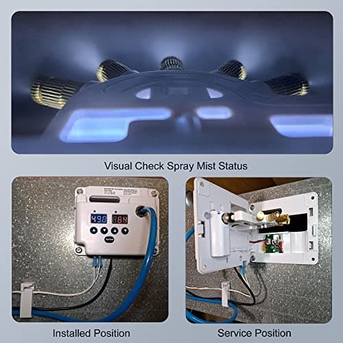 DIGI MISTER Evaporative Duct Mounted Whole House Furnace Humidifier with 8 UV-C LEDs, Atomizing Cool Mist Variable Capacities for Homes and Offices up to 3500 sq. ft. 5