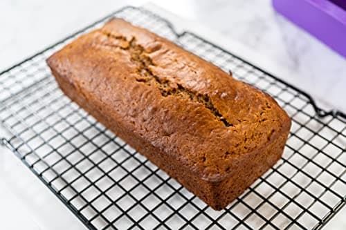 Bakerpan Set of 2 Silicone Bread Loaf Pan, 9 Inch Baking Mold for Cake, Meatloaf, Purple 5