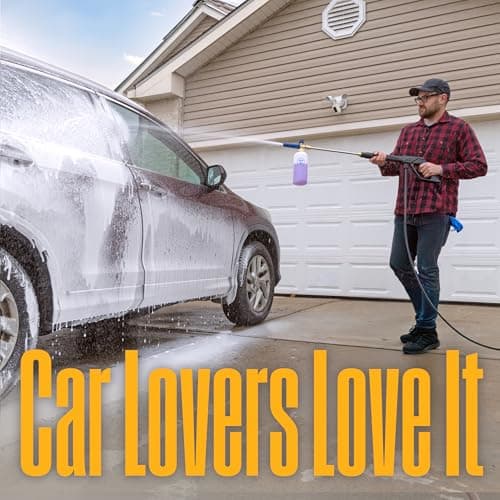 Westinghouse Foam Cannon for Pressure Washers - 3600 Max PSI, 1/4” Connector - for Gas and Electric Pressure Washers 5