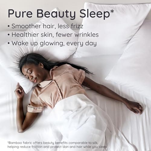 Bambaw 100% Viscose Derived from Bamboo Pillowcase Standard Size – Set of 2 Cooling Pillow Cases Standard Size, Breathable & Anti Acne Pillow Case, Cooling Pillow Cover with Envelope Closure (White) 5