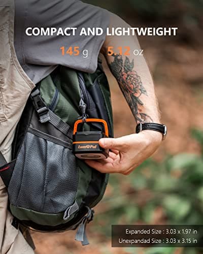 Lumopal Collapsible Solar Camping Light - Rechargeable LED Portable USB Solar Lamp, IP54 Waterproof for Backpacking, Emergency Charger 8