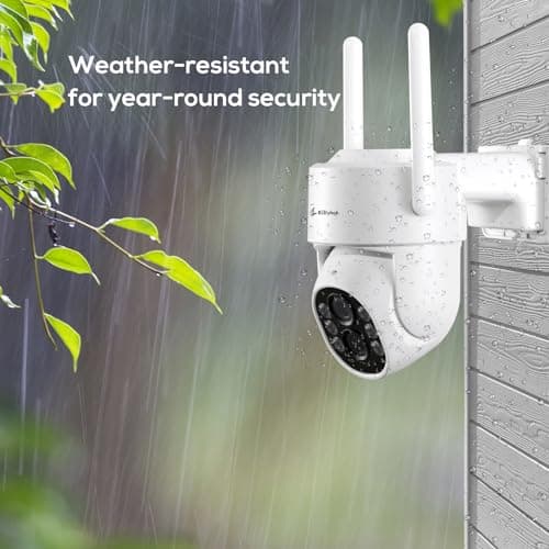 Kittyhok Dual Lens PTZ Security Camera Wireless Outdoor | 2K FHD Wireless Security Camera with 10X Hybrid Zoom, 360 Viewing, Auto Tracking, Spotlight, Human Detection, Support SD Card 5