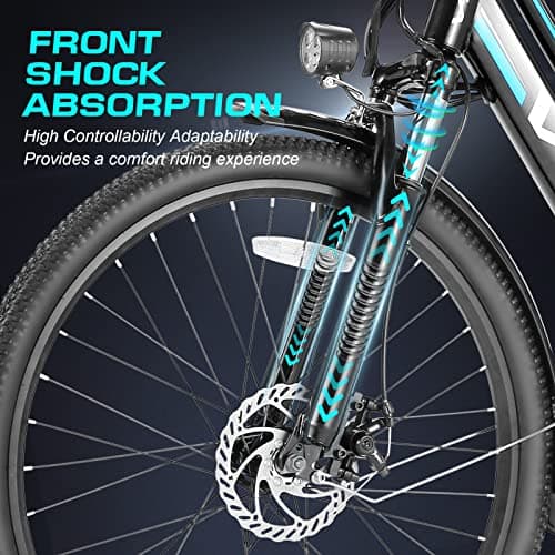 Vivi Electric Bike for Adults 1000W Peak Commuter Ebike, 26" Electric City Cruiser Bicycle 22MPH Ebikes for Adults with 48V Removable Battery, Up to 50 Miles, 7 Speed, SGS Certified to UL2849 8