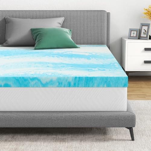 Airdown Mattress Topper, 3 Inch Gel Infused Memory Foam Mattress Topper, Full