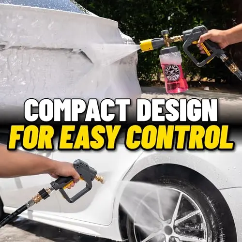 Chemical Guys Snubby Pressure Washer Gun with Foam Cannon Attachment - Short Handle for Gas and Electric Pressure Washers, Foam Sprayer Ideal for Car Washing, Detailing, and Home Cleaning Projects 9