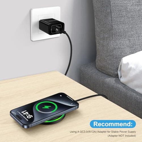 15W Wireless Charger Pad for Motorola Razr 2024 Moto G Stylus 5G 2025 G Power 2025 Edge Edge+ Razr+ X50 Ultra Razr 50 Ultra,Android Wireless Charging Station Mat for Samsung Galaxy S25 S24 S23 S22 S20 2