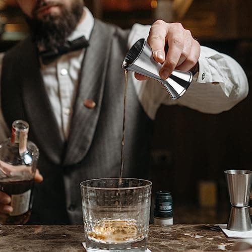 Ohtomber 24OZ Cocktail Shaker Set - Cocktail Bar Martini Drink Shaker Set with Strainer, Stainless Steel Bartender Kit Drink Mixer with Jigger, Mixing Spoon, Bar Accessories for Beginners 7