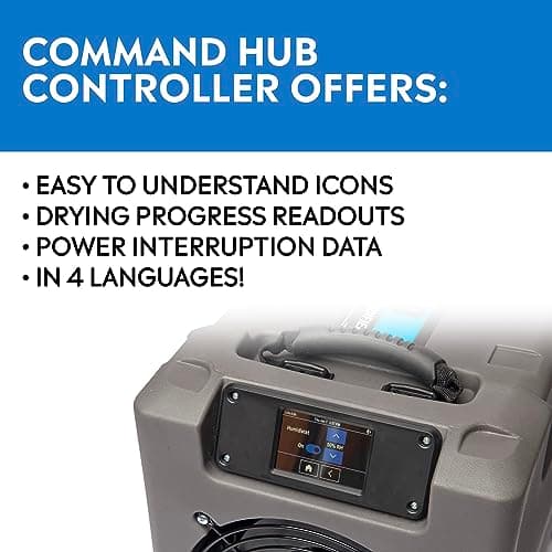 Dri-Eaz PHD 200 Commercial Dehumidifier with Pump, Industrial Dehumidifier (F515), Crawl Space and Basement Drying 5