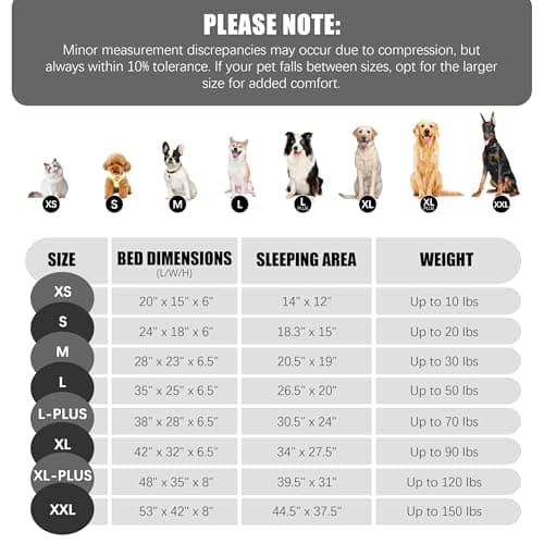 Spotted Play Orthopedic Dog Bed with Sides - Dog Sofa Beds for Medium Dogs, Supportive Foam Pet Couch Bed with Washable Removable Cover, Waterproof Lining and Non-Slip Bottom, Grey - M 6