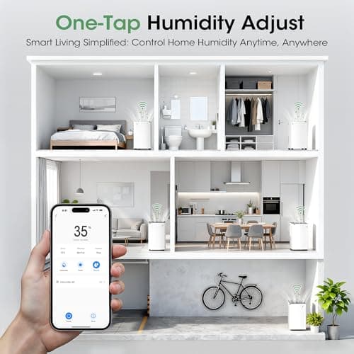 2500 sq.ft Dehumidifier for Basement, Smart APP WiFi Control,35 Pint Dehumidifiers for Home with Drain Hose, 24H Timer & Child Lock, Quiet & Eco, Ideal for Large Rooms, Bathroom, Bedroom, Garage 3